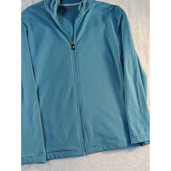 Lands End Jacket Sz L. More Green Like Sleeve Photo. Good Quality - Picture 6 of 10